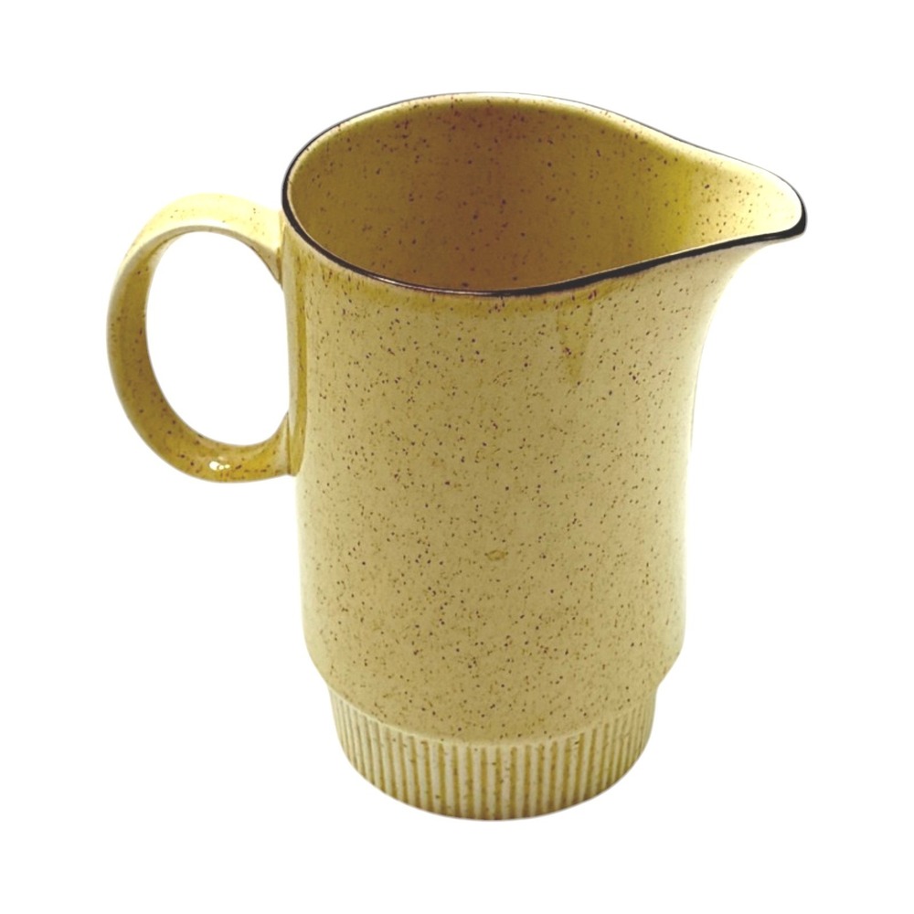 Vintage Poole Pottery Milk Jug Creamer 6 in Broadstone Yellow UK MCM 1970s